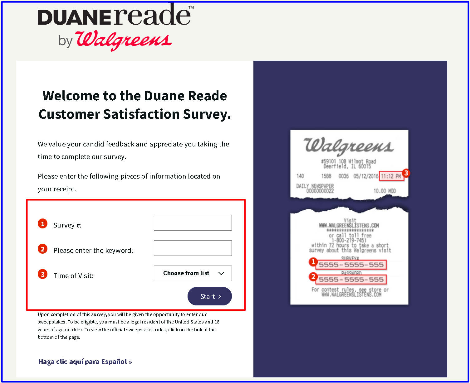 Duane Reade Customer Satisfaction Survey