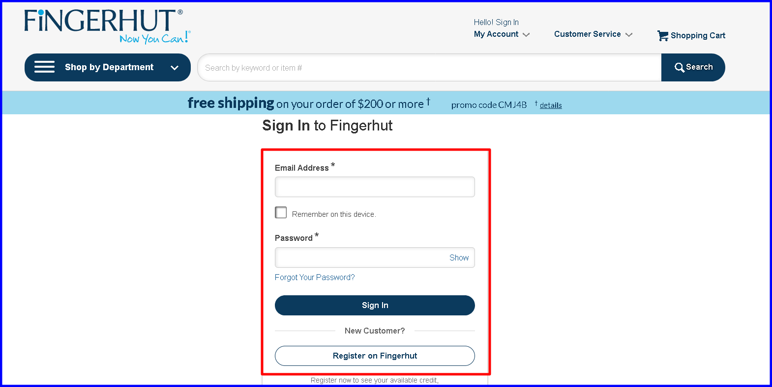 Pay Your Fingerhut Credit Card Bill