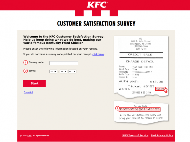 kfc customer survey